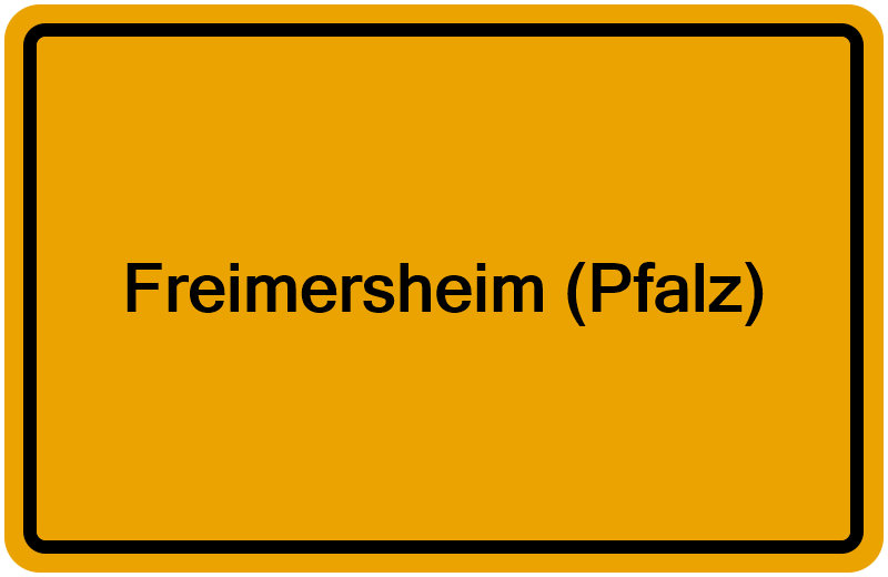 Handelsregisterauszug Freimersheim (Pfalz)